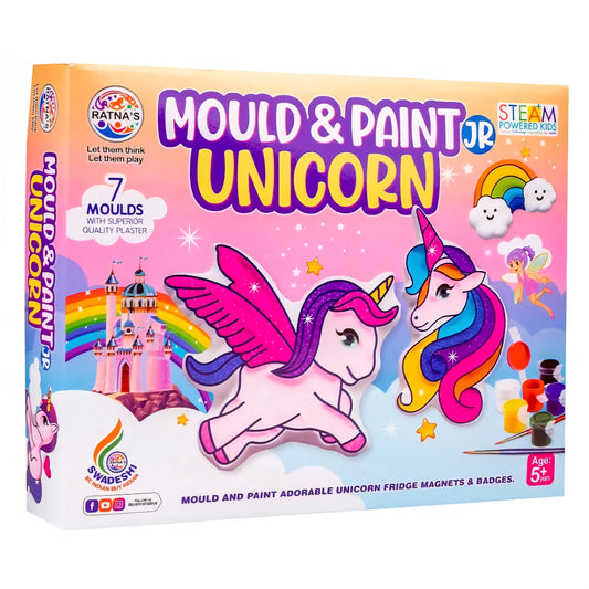 Mould & Paint Junior Uincorn DIY Kit for Making Fridge Magnet for Kids