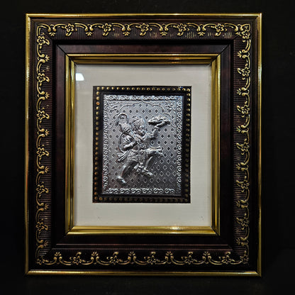 Lord Hanuman silver Plated designer photo frame