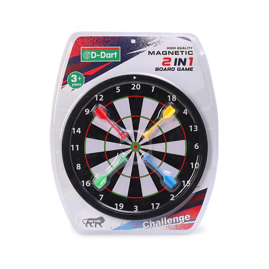 High quality Magnetic 2in1 Dart Board Game -Black