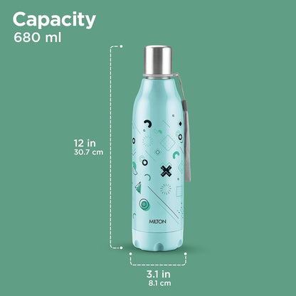 Milton Steel Linear 900 Steel Thermoware Insulated Water Bottle(680ml)