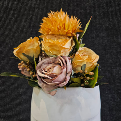 Silk Flowers Artificial for Decoration Fake Bouquet,Arrangements for Home Indoor & Wedding Decor