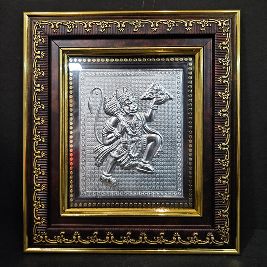 Lord Hanuman silver Plated designer photo frame