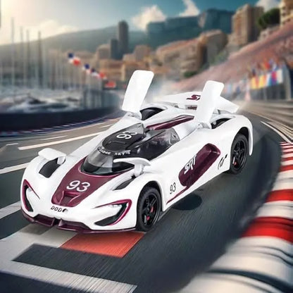 Dodge SRT Tomahawk Sport CAR Model Car 1:32 Scale Exclusive Alloy Metal Pull Back Die-cast Car Toy with Openable Doors & Light Music Boys Toys for Kids