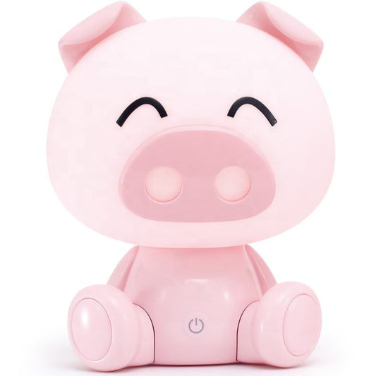 Pig cute little touch sensor night table lamp for kids