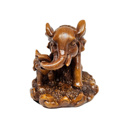 Desk decor elephant showpiece decoration feng shui elephant lucky cute resin crafts elephant statue living room decoration business gifts animal handmade sculpture ornament