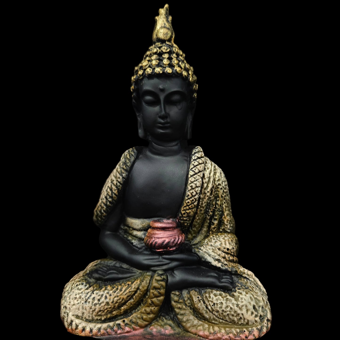 Polyresin Sitting Buddha Idol Handcrafted Statue Showpiece for HomeDecor,Living Room Decoration Gift Items