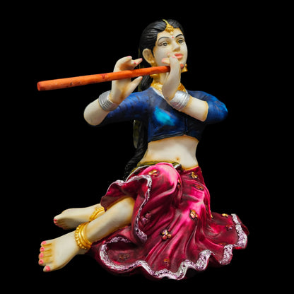 Rajasthani Traditional Lady playing Instrument elegant Statue Showpiece Figurine