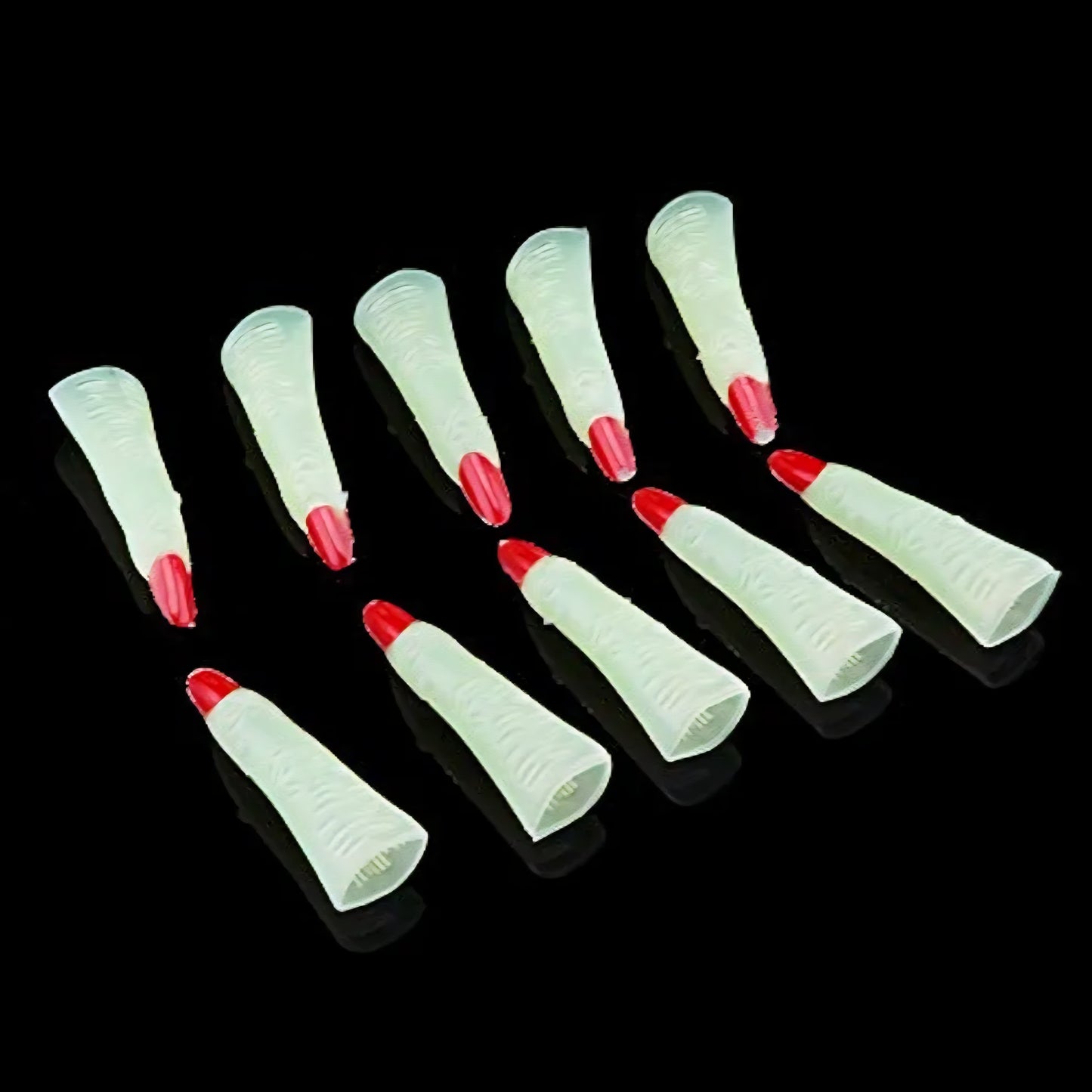 Generic Halloween Witch Fingers, Scary Noctilucent Witch Fingers Set, Creepy Halloween Party Costume Accessories, Decorative Props