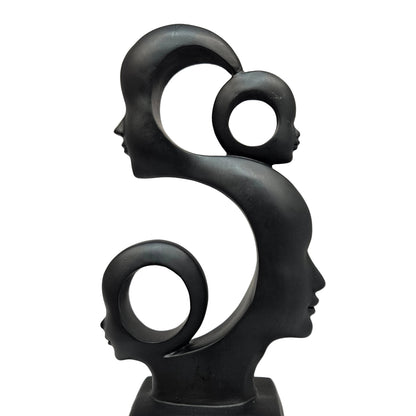 Marble Dust Polyresin modern designer cute family Sculpture Showpiece Figurine