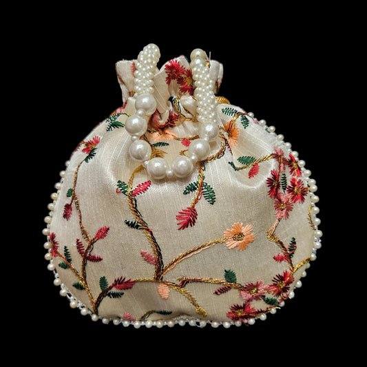 Potli handbags for Women Hand carry pouches for Return gifting ethnic potli bags with Embroidered Design