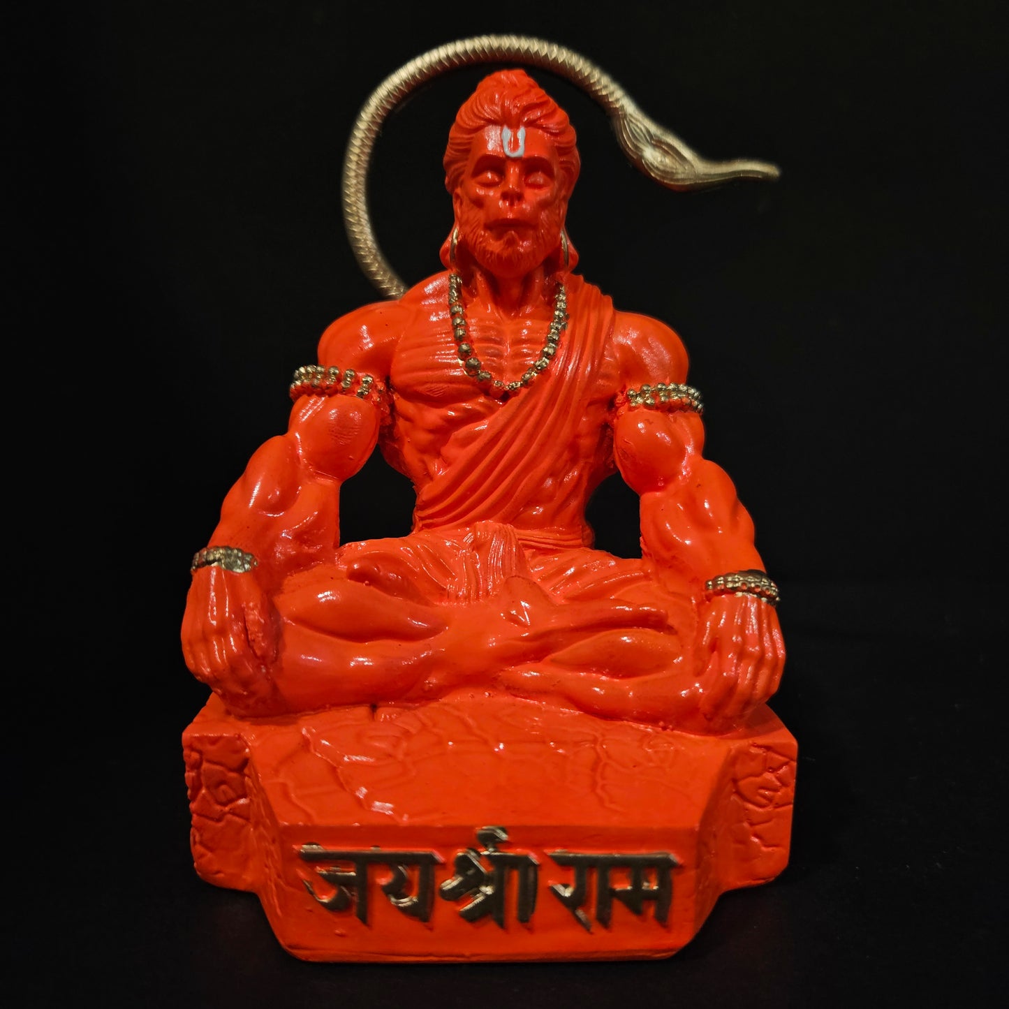 Lord Hanuman Sitting Bajrangbali Idol for Home Decor Statue Gift