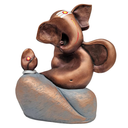 Polyresin Ganesh Showpiece Ganpati Idol Ganesha Statue for Pooja Home Decor House Warming Gift