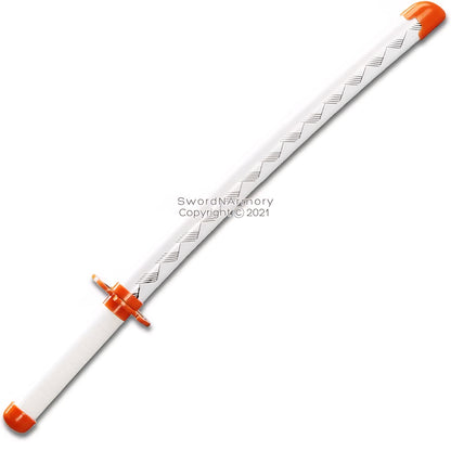 Rengoku Kyojuro Plastic Child-Sized Demon Katana Samurai Sword Cosplay Halloween Costumes