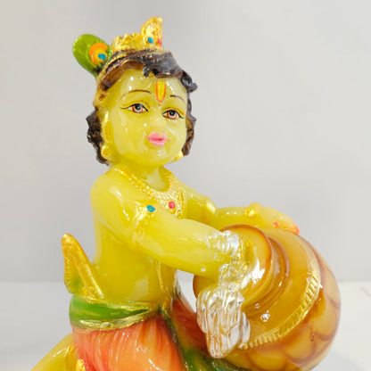 Makhan Chor Krishna Idol for Home and Office Decor