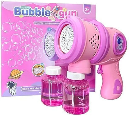 Space Bubble Gun Machine for Kids Toddlers | 5000+ Bubbles Per Minute | Leak-Proof, Automatic Space Bubble Blower with Led Light (Space Bubble Gun)(Purple)