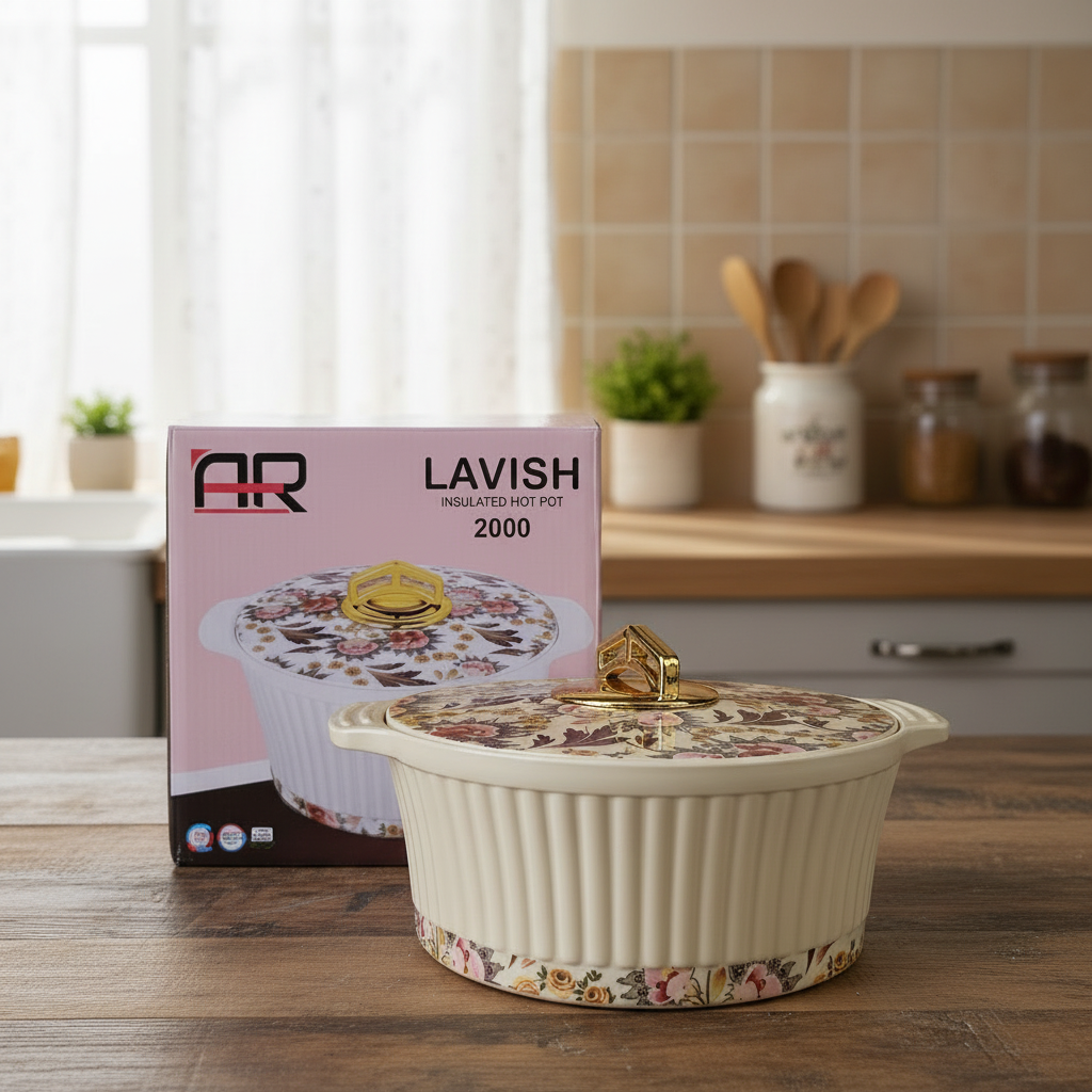 AR Lavish Insulated Hotpot Capable with 2000ml hot&cold for long time strong and safe eco friendly bpa free storage box