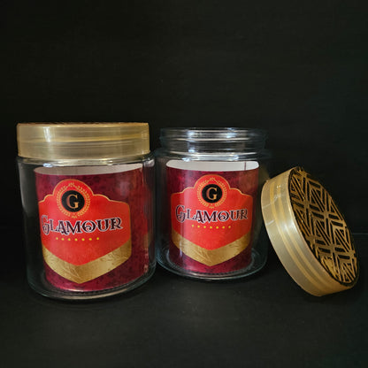 Glimmer 2 piece glass jar gift set for groceries storage purpose & Return gifting