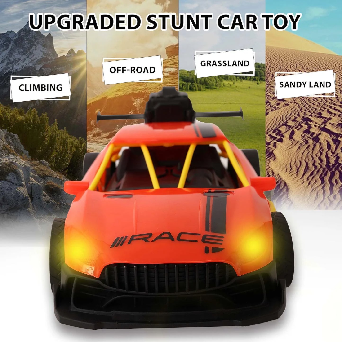 Moka Mist Spray Racing remote Control car with Lights & Spray for kids above 6 years