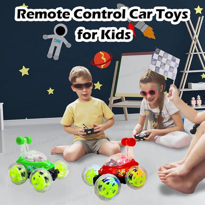 Remote Control Car Toys for Kids, Monster Toy Truck, Friction Power Rock Crawler Toys for Kids Boys & Girls, 360 Degree Stunt Toy Vehicles for 3+ Year Old Boys