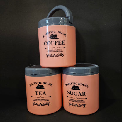 Airtight tea,Sugar & coffee container of 900ml capacity storage containers perfect for Return gifting purpose