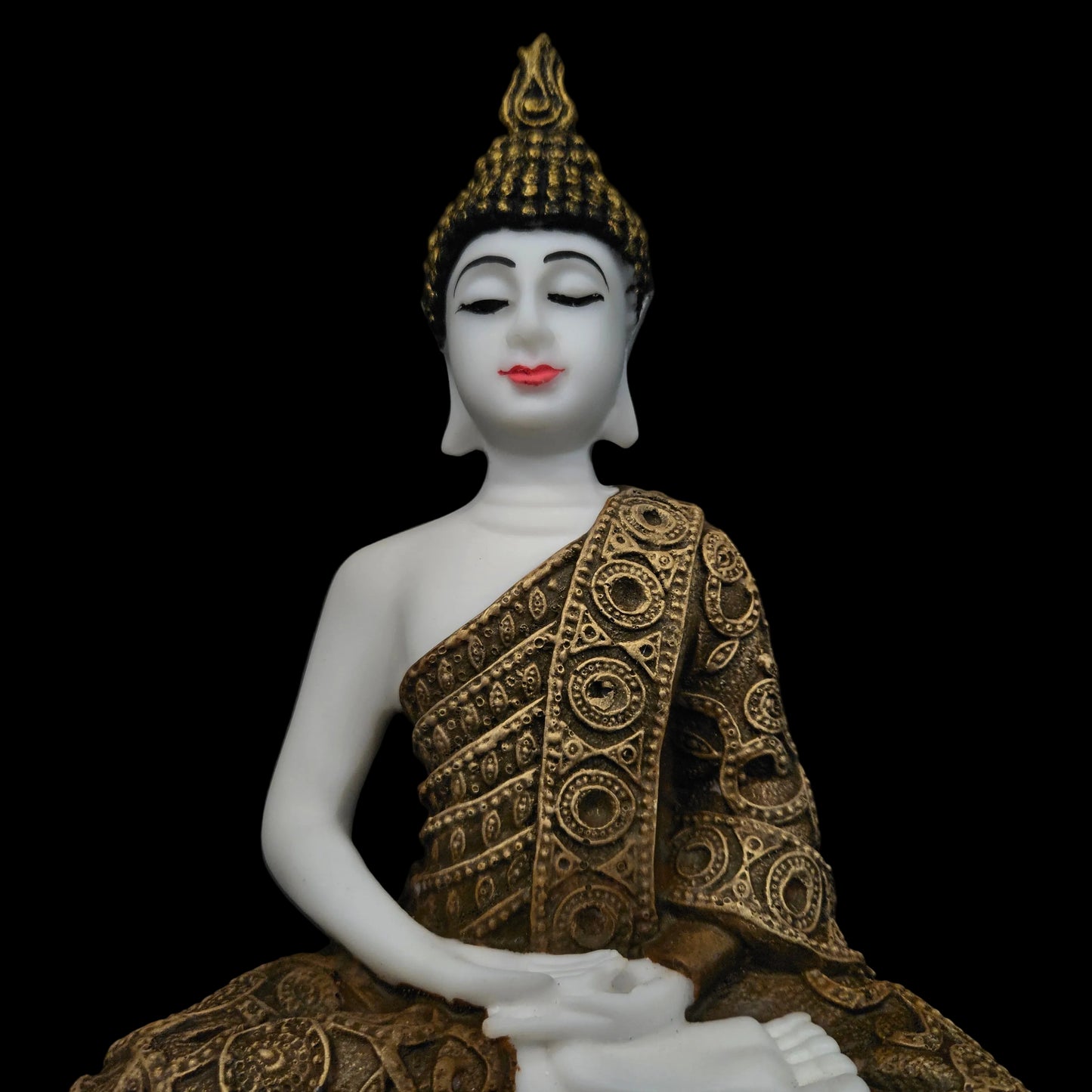 Handcrafted Meditating Samadhi Buddha Sitting Decorative Showpiece