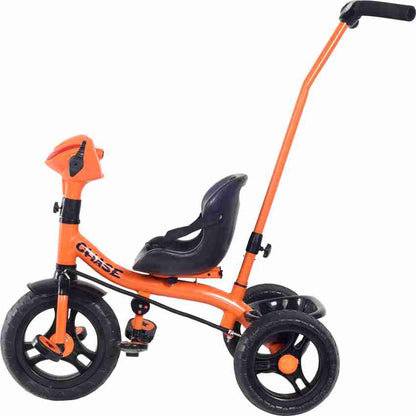 Dash star chase star baby tricycle with parental control handle for movement,cushion seat for comfortable experience
