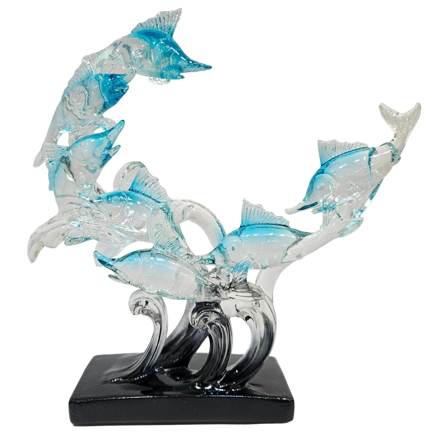 Decorative ornament for wine cellars, soft decoration, artistic swordfish figurine in epoxy resin, high-end light luxury for living rooms