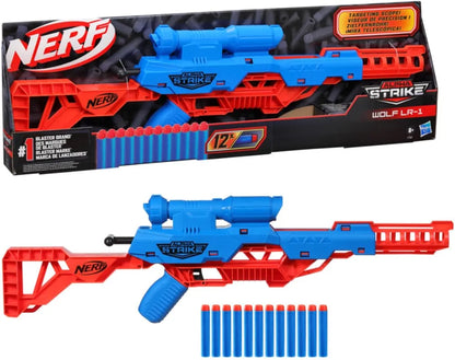 Nerf Alpha Strike Wolf Blaster with Targeting Scope,Nerf Darts, Toys for Kids Teens and Adults, Fun Gift Toy for Boys, Birthday Gift Toy for Kids Ages 8 above