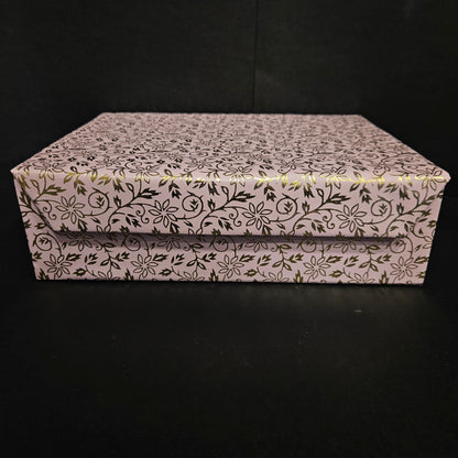 Classy designer Finish Bangle Box with 3 Bangle Organizer rods and having jewellery Storage pouch Bangle Box for women's