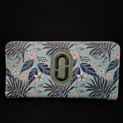Leather Thin Slim Wallets for Women Cute Bear Stars Wallet for Women with Double Zipper