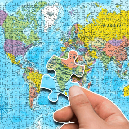 World Map 500 Pieces Jigsaw Puzzle for Kids