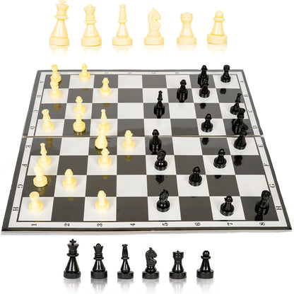 Premium Quality 5 in 1 Chess Junior Deluxe Brain Booster Board Game Board Strategy & War Board Game