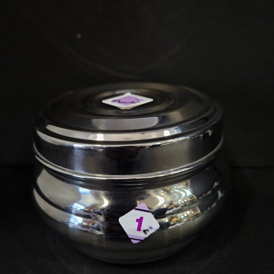 Stainless Steel Dabba Slim and Sleek small size Canister Storage Container