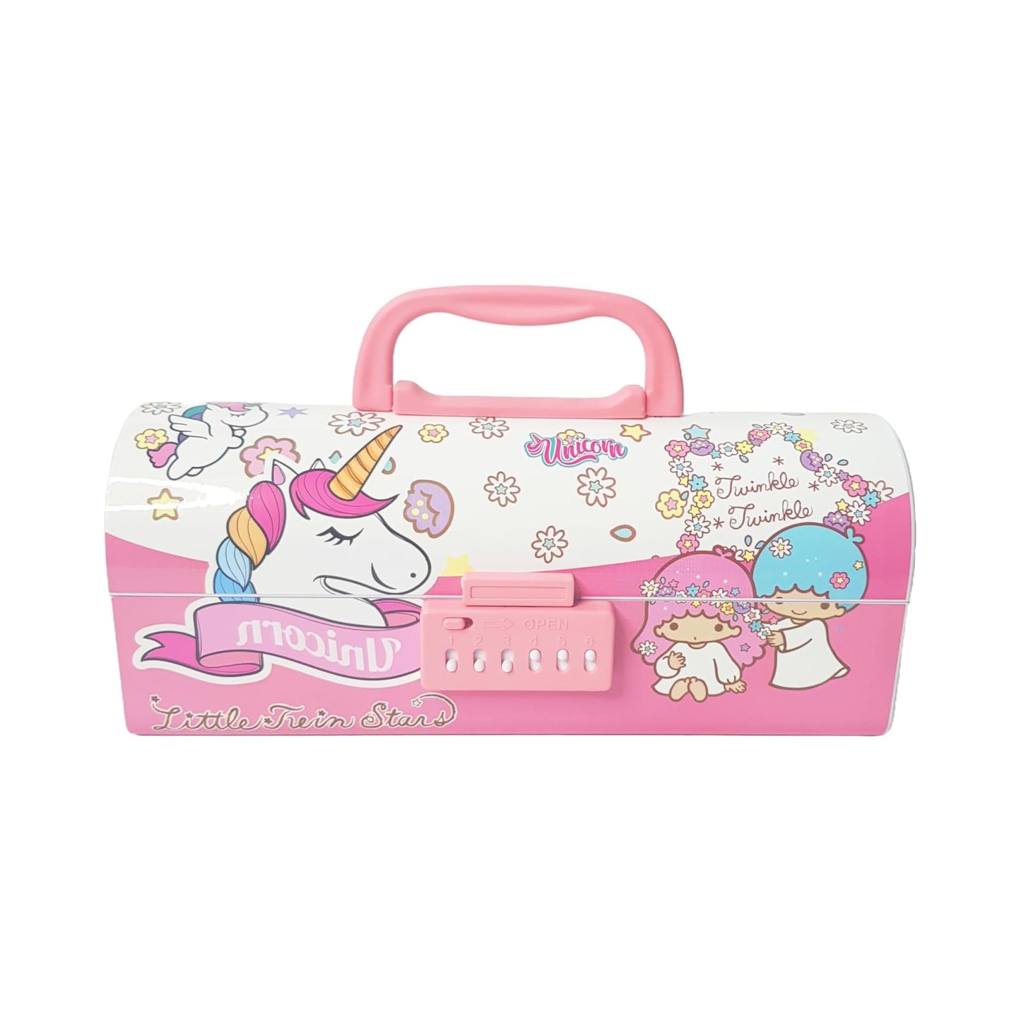 Characters Themed Pencil Box Chest Pencil case statonary Box with Multiple Compartment,with Combination Lock for kids return gifting