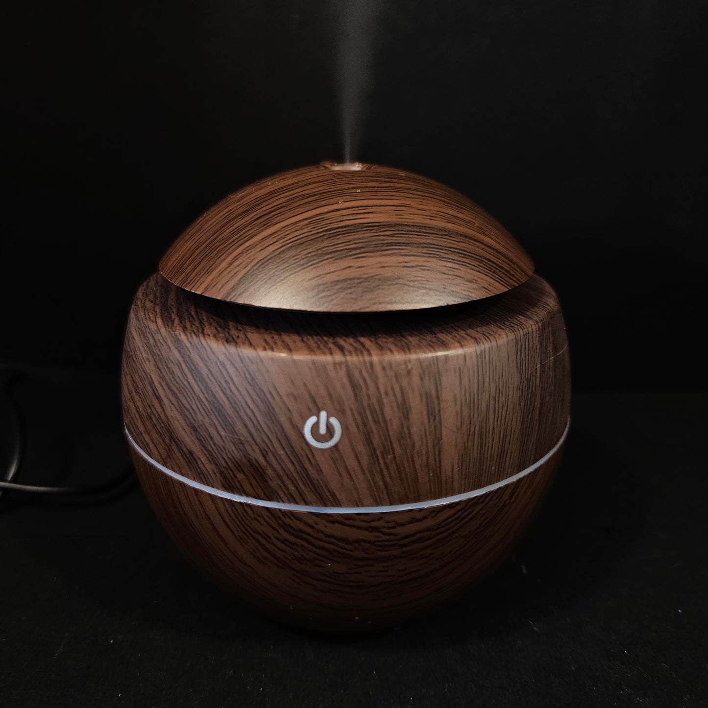 Ultrasonic Aroma humidifier with color changing humidifier
