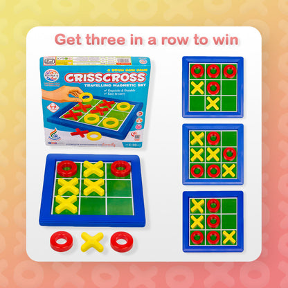 RATNA'S Crisscross Travelling Magnetic Set Party & Fun Games Board Game (1917) Party & Fun Board Game