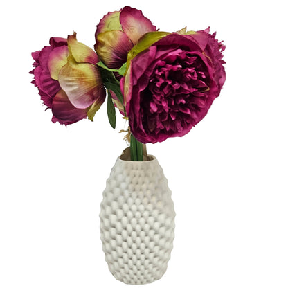 Merlin Aesthetic Water Drop Bubble Stacked Surface Ceramic Flower Vase