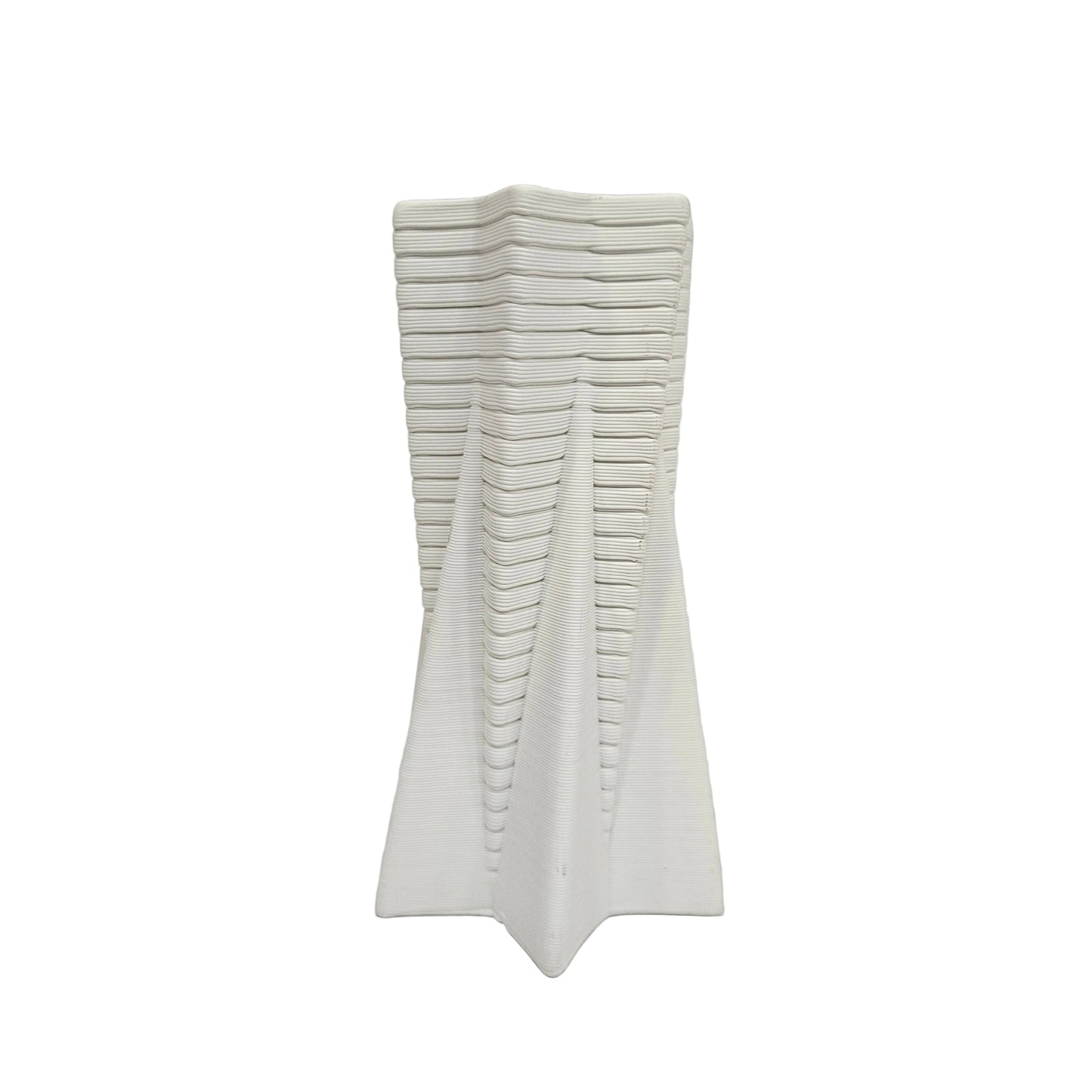 White Ceramic Modern Flower Vase Decorative Vase for Rustic Home Decor