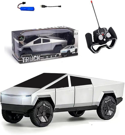 Pickup car Remote Control Car model for Kids Tesla Cybertruck Toy High Speed with Dual Motor 2.4GHz Long Battery Life Light Effects Runs On All-Terrain 1:14 Rc Car,multicolor