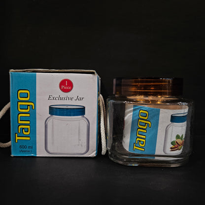 Tango Exclusive jar of 600ml storage jar for groceries storage & Dry Fruits Storage purpose