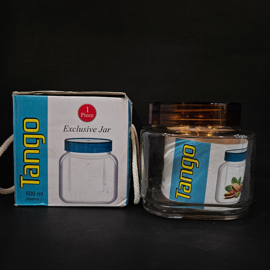 Tango Exclusive jar of 600ml storage jar for groceries storage & Dry Fruits Storage purpose