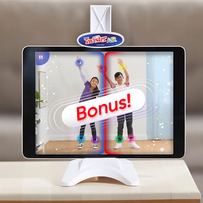 Twister Air Game | AR App Play Game with Wrist and Ankle Bands | Links to Smart Devices | Active Party Games for Kids and Adults | Ages 8+