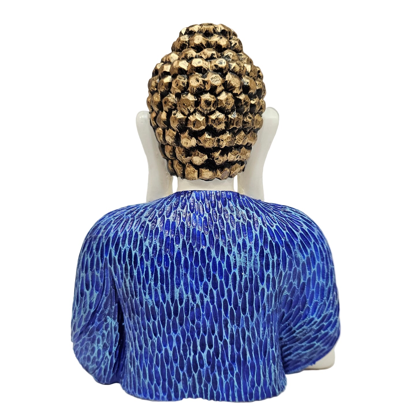 Blue Fiber PolyResin Premium namaskar Buddha Idol