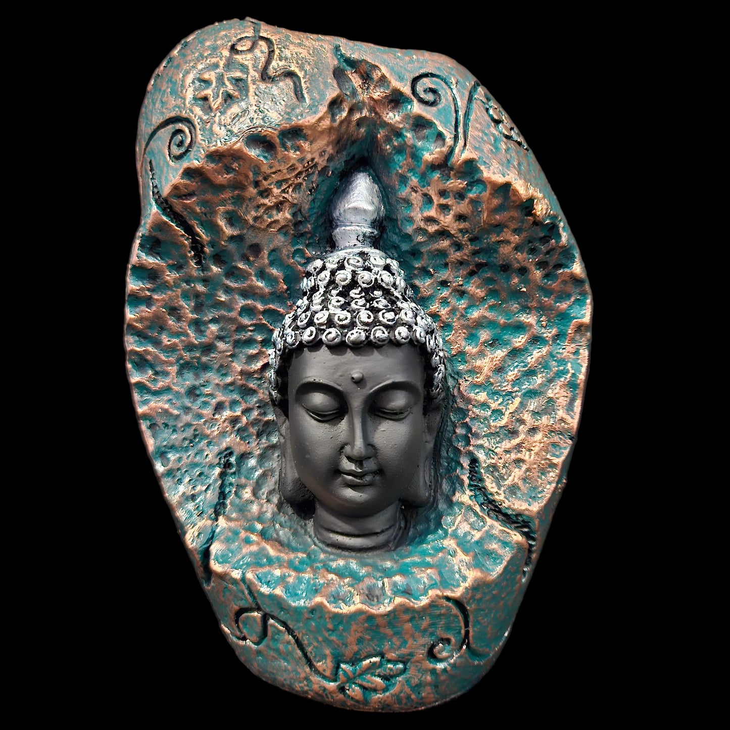 Golden Buddha Resin Head Statue,Showpiece Figurine for home&Temples