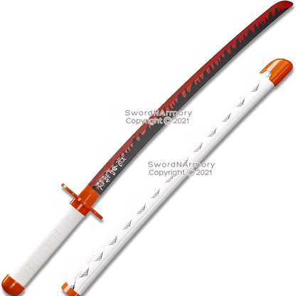 Rengoku Kyojuro Plastic Child-Sized Demon Katana Samurai Sword Cosplay Halloween Costumes