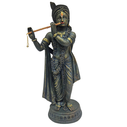 Lord Krishna polyresin Statue playing his divine flute Showpiece Figurine