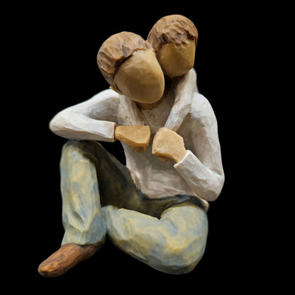 Willow Tree That's My Dad, My Favorite time is time with You, Shows Loving and Playful Relationship Between Father and Son, or Grandfather and Grandson or Brothers, Sculpted Hand-Painted Figure