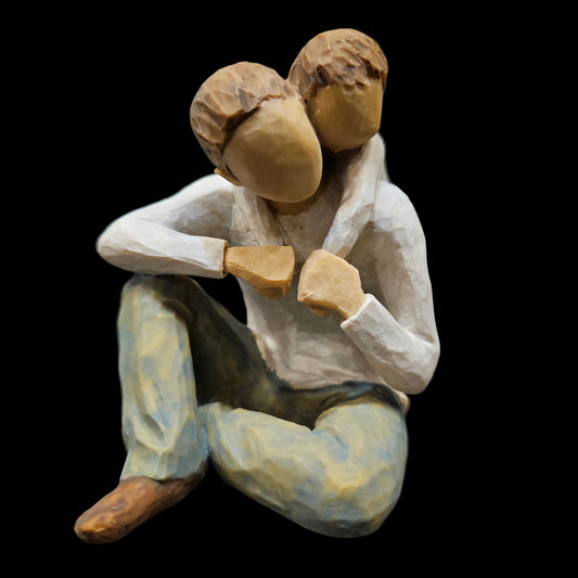Willow Tree That's My Dad, My Favorite time is time with You, Shows Loving and Playful Relationship Between Father and Son, or Grandfather and Grandson or Brothers, Sculpted Hand-Painted Figure