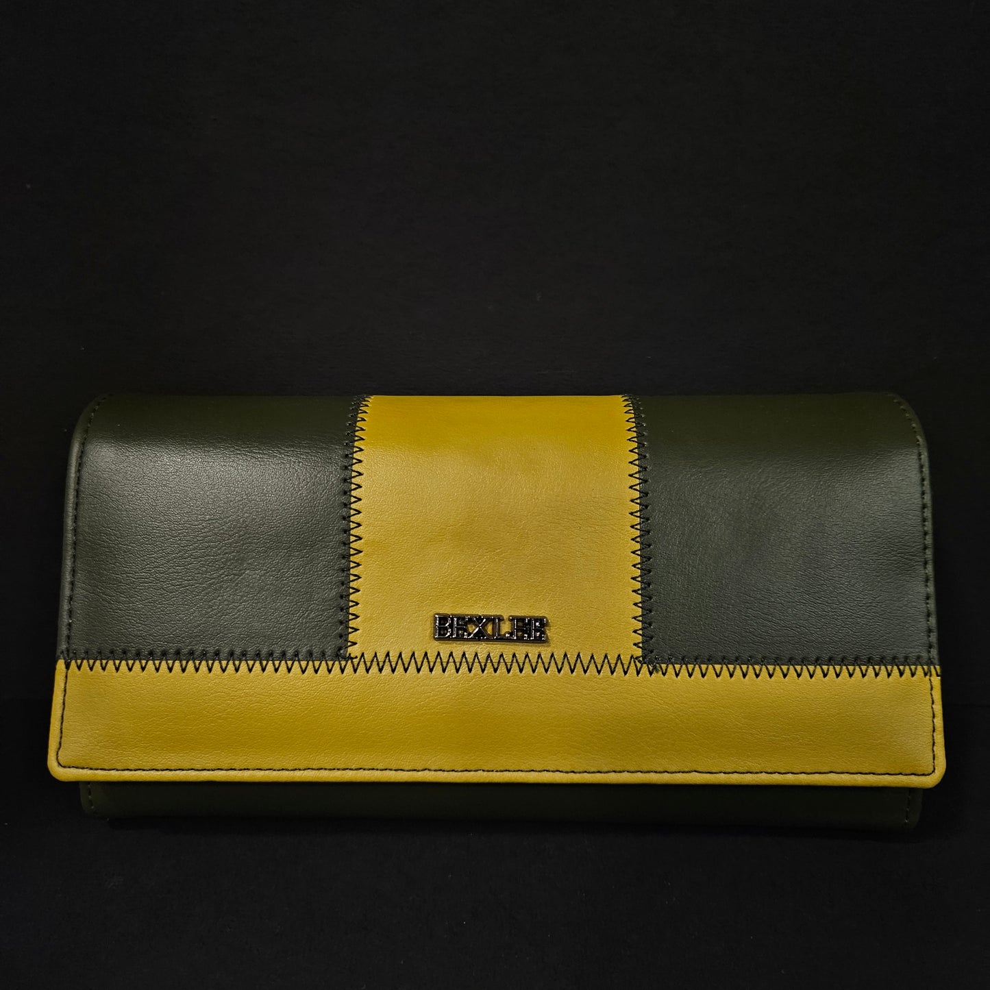 Leather Thin Slim Wallets for Women with magnetic Button
