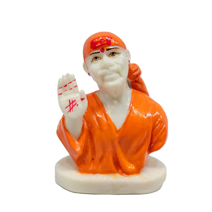 Sai Baba Idols For Car Dashboard Saibaba Statue White For Home Decor
